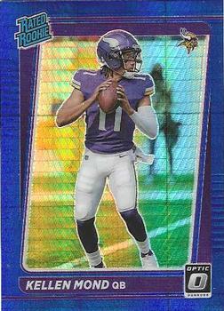 #221 Kellen Mond - Minnesota Vikings - 2021 Donruss Optic - Blue Hyper Football