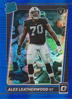 #266 Alex Leatherwood - Las Vegas Raiders - 2021 Donruss Optic - Blue Hyper Football