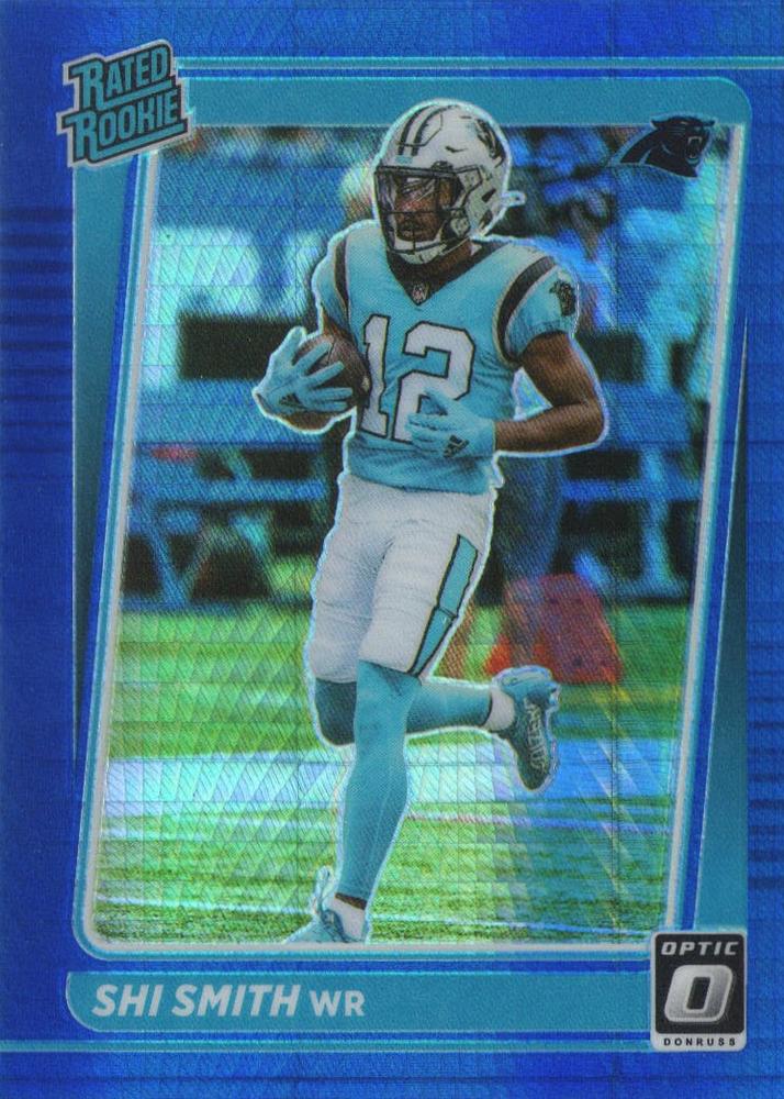 #292 Shi Smith - Carolina Panthers - 2021 Donruss Optic - Blue Hyper Football