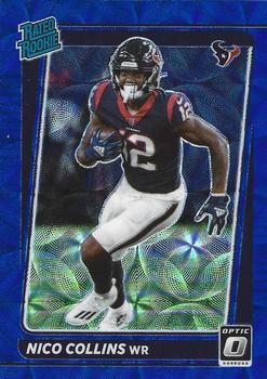 #230 Nico Collins - Houston Texans - 2021 Donruss Optic - Blue Scope Football