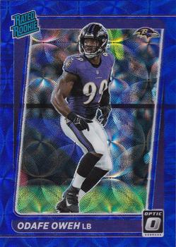 #258 Odafe Oweh - Baltimore Ravens - 2021 Donruss Optic - Blue Scope Football