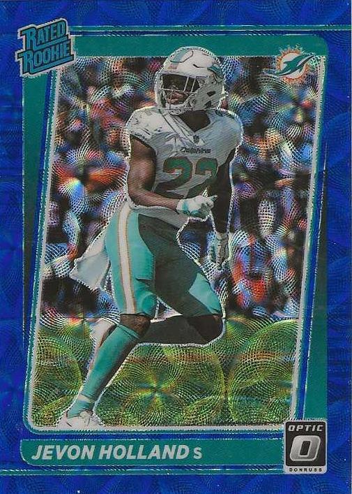 #267 Jevon Holland - Miami Dolphins - 2021 Donruss Optic - Blue Scope Football