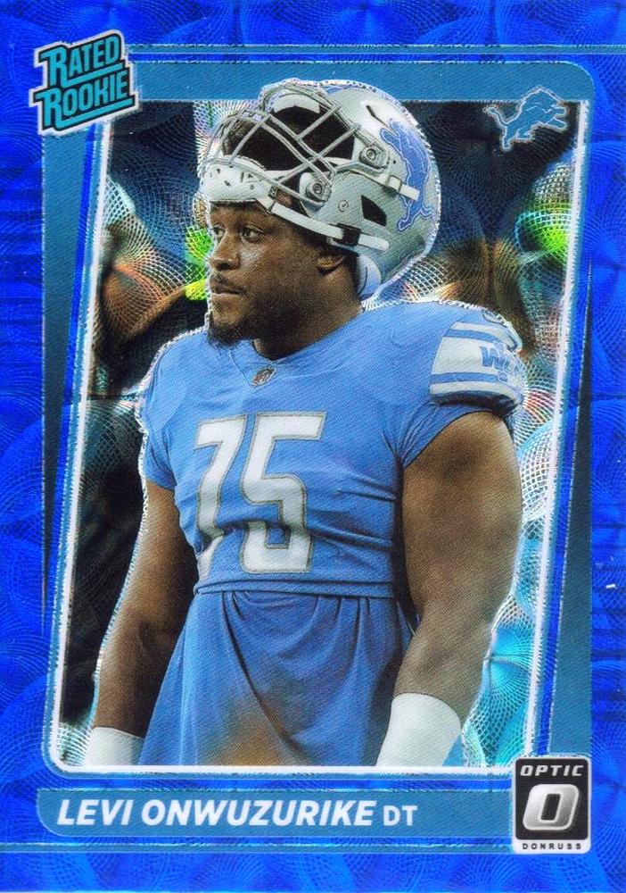#270 Levi Onwuzurike - Detroit Lions - 2021 Donruss Optic - Blue Scope Football