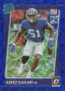 #273 Azeez Ojulari - New York Giants - 2021 Donruss Optic - Blue Scope Football