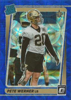 #276 Pete Werner - New Orleans Saints - 2021 Donruss Optic - Blue Scope Football