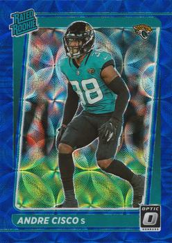 #278 Andre Cisco - Jacksonville Jaguars - 2021 Donruss Optic - Blue Scope Football