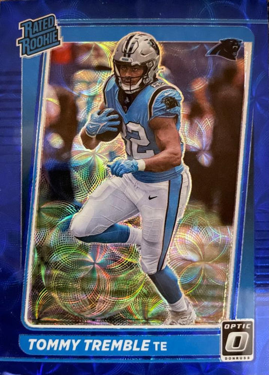 #282 Tommy Tremble - Carolina Panthers - 2021 Donruss Optic - Blue Scope Football