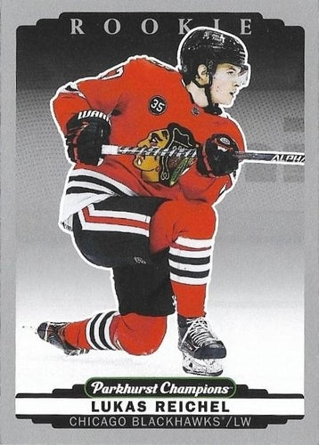 #318 Lukas Reichel - Chicago Blackhawks - 2022-23 Parkhurst Champions - Silver Hockey