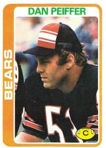 #318 Dan Peiffer - Chicago Bears - 1978 Topps Football
