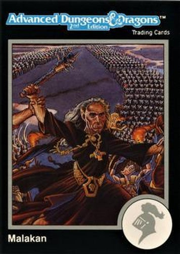 #318 Malakan - 1991 TSR Advanced Dungeons & Dragons - Silver