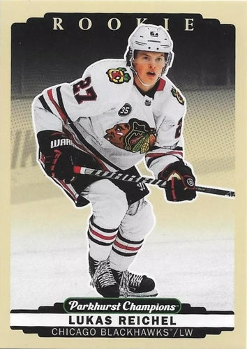 #318b Lukas Reichel - Chicago Blackhawks - 2022-23 Parkhurst Champions Hockey