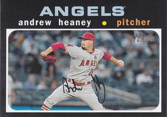 #318 Andrew Heaney - Los Angeles Angels - 2020 Topps Heritage Baseball