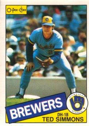 #318 Ted Simmons - Milwaukee Brewers - 1985 O-Pee-Chee Baseball