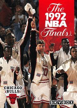 #318 The 1992 NBA Finals - Chicago Bulls - 1992-93 SkyBox Basketball
