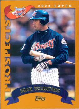 #318 Juan Tolentino - Anaheim Angels - 2002 Topps Baseball