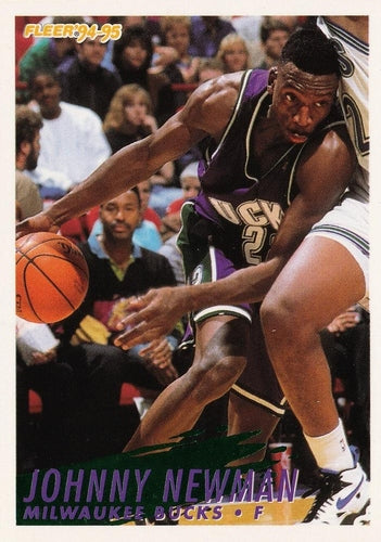 #318 Johnny Newman - Milwaukee Bucks - 1994-95 Fleer Basketball