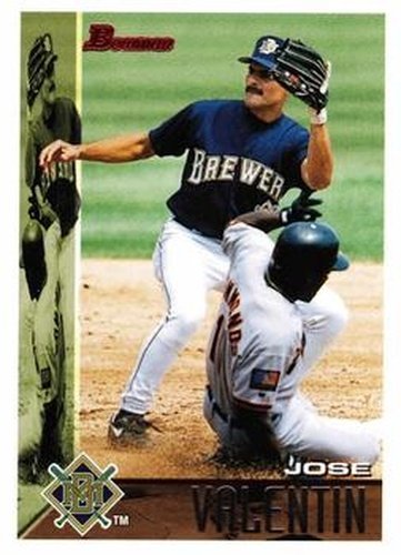 #318 Jose Valentin - Milwaukee Brewers - 1995 Bowman Baseball