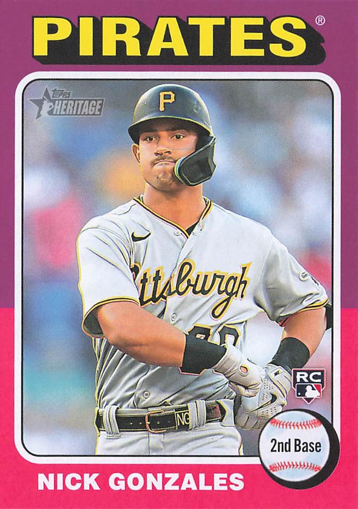 #318b Nick Gonzales - Pittsburgh Pirates - 2024 Topps Heritage Baseball