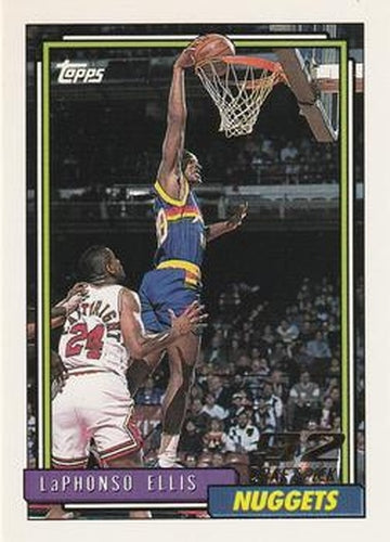 #319 LaPhonso Ellis - Denver Nuggets - 1992-93 Topps Basketball