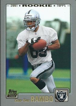 #319 Ken-Yon Rambo - Oakland Raiders - 2001 Topps Football