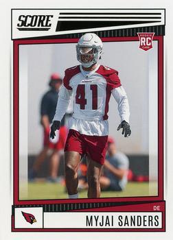 #319 Myjai Sanders - Arizona Cardinals - 2022 Score Football