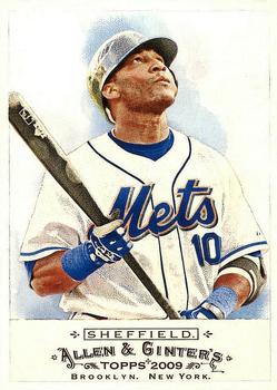 #319 Gary Sheffield - New York Mets - 2009 Topps Allen & Ginter Baseball