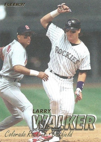 #319 Larry Walker - Colorado Rockies - 1997 Fleer Baseball