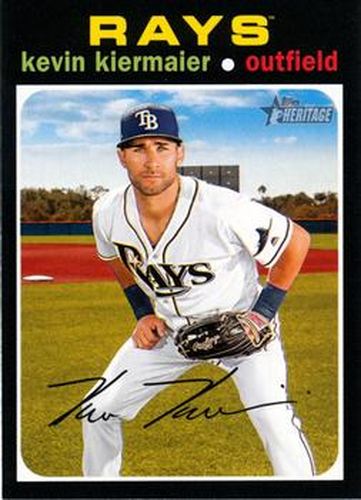 #319 Kevin Kiermaier - Tampa Bay Rays - 2020 Topps Heritage Baseball