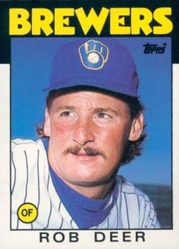 #31T Rob Deer - Milwaukee Brewers - 1986 Topps Traded Baseball