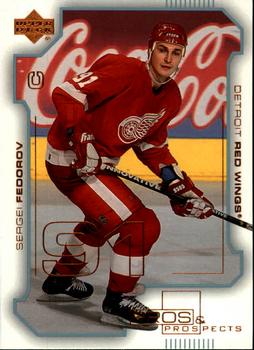 #31 Sergei Fedorov - Detroit Red Wings - 2000-01 Upper Deck Pros & Prospects Hockey