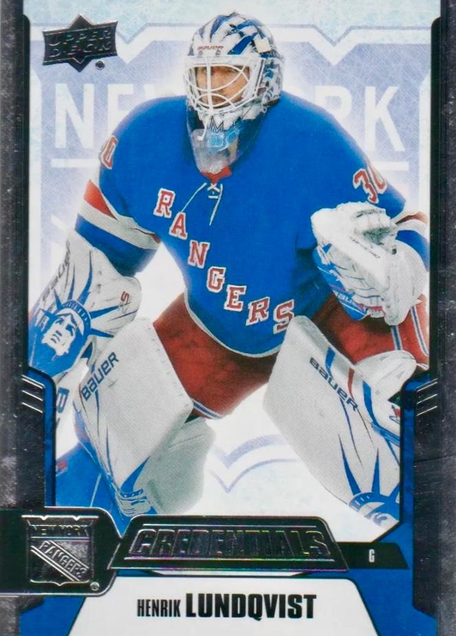 #31 Henrik Lundqvist - New York Rangers - 2019-20 Upper Deck Credentials Hockey