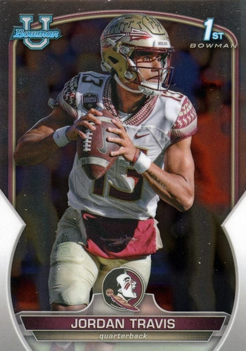 #31 Jordan Travis - Florida State Seminoles - 2022 Bowman Chrome University Football