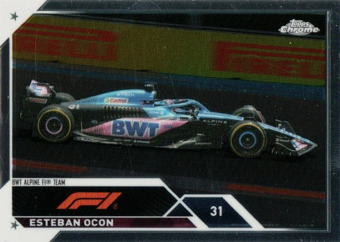 #31 Esteban Ocon - BWT Alpine F1 Team - 2023 Topps Chrome Formula 1 Racing