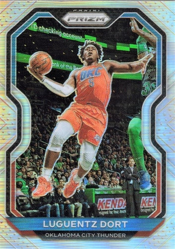 #31 Luguentz Dort - Oklahoma City Thunder - 2020-21 Panini Prizm - Silver Prizms Basketball