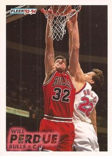 #31 Will Perdue - Chicago Bulls - 1993-94 Fleer Basketball