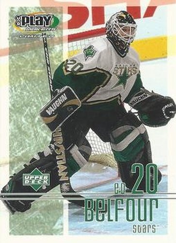 #31 Ed Belfour - Dallas Stars - 2001-02 Upper Deck Playmakers Hockey