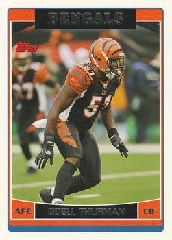 #31 Odell Thurman - Cincinnati Bengals - 2006 Topps Football