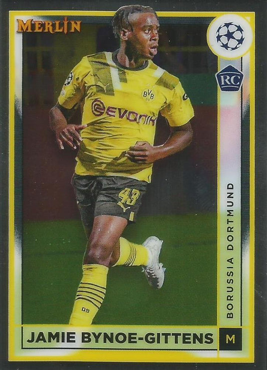 #31 Jamie Bynoe-Gittens - Borussia Dortmund - 2022-23 Merlin Chrome UEFA Club Competitions Soccer