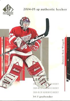 #31 Manny Legace - Detroit Red Wings - 2004-05 SP Authentic Hockey