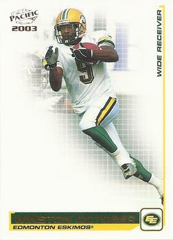 #31 Winston October - Edmonton Eskimos - 2003 Pacific CFL Football