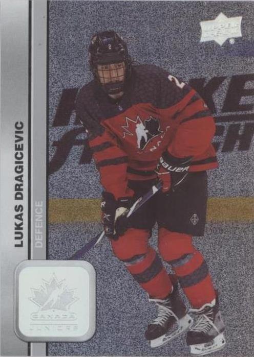 #31 Lukas Dragicevic - Canada - 2023 Upper Deck Team Canada Juniors - Patterned Foilboard Hockey