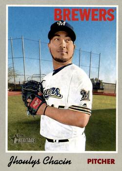 #31 Jhoulys Chacin - Milwaukee Brewers - 2019 Topps Heritage Baseball