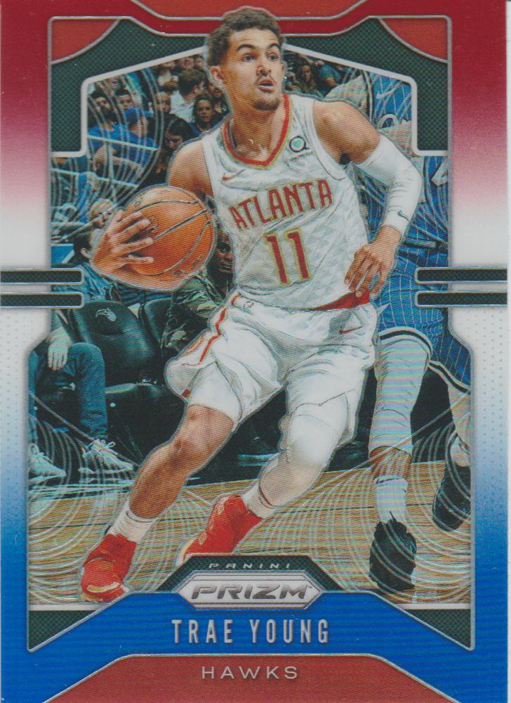 #31 Trae Young - Atlanta Hawks - 2019-20 Panini Prizm - Prizms Red White and Blue Basketball