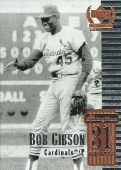 #31 Bob Gibson - St. Louis Cardinals - 1999 Upper Deck Century Legends Baseball