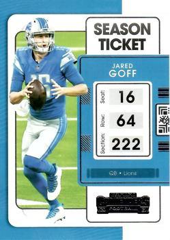 #31 Jared Goff - Detroit Lions - 2021 Panini Contenders Football