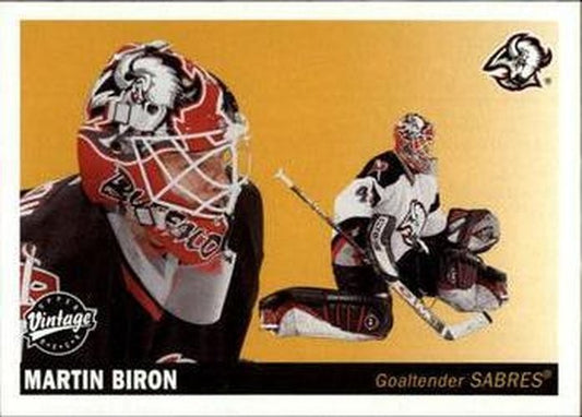 #31 Martin Biron - Buffalo Sabres - 2002-03 Upper Deck Vintage Hockey