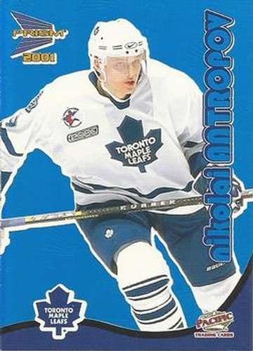 #31 Nik Antropov - Toronto Maple Leafs - 2000-01 Pacific Prism McDonald's - Blue Hockey