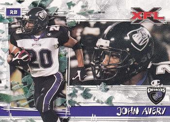 #31 John Avery - Chicago Enforcers - 2001 Topps XFL Football