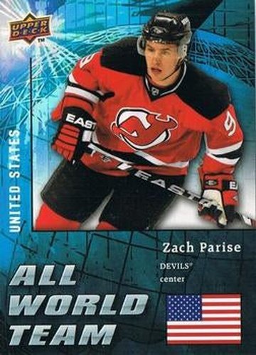 #AW31 Zach Parise - New Jersey Devils - 2009-10 Upper Deck - All World Team Hockey