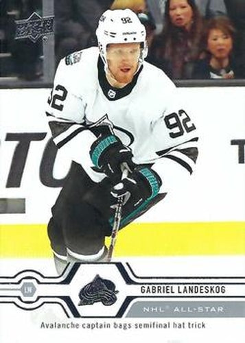 #531 Gabriel Landeskog - Colorado Avalanche - 2019-20 Upper Deck Hockey